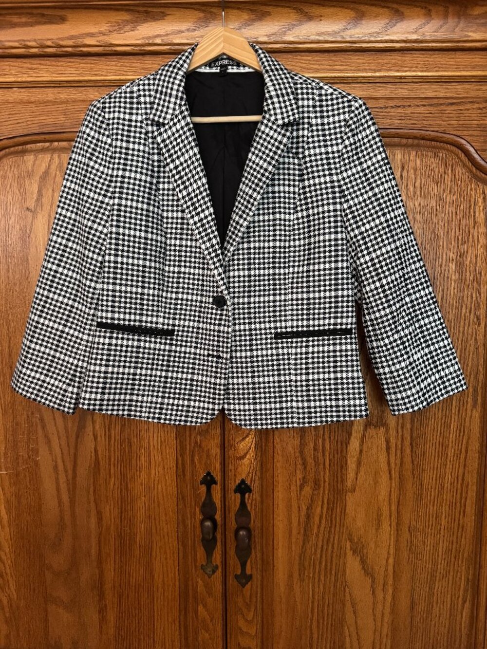 Express Black and White Blazer